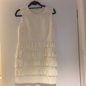 Erin Fetherson White ruffle dress